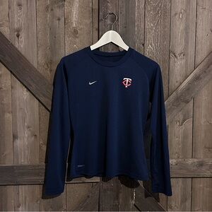 NIKE Fit Dry MLB Minnesota Twins Long-sleeve Shirt EUC
